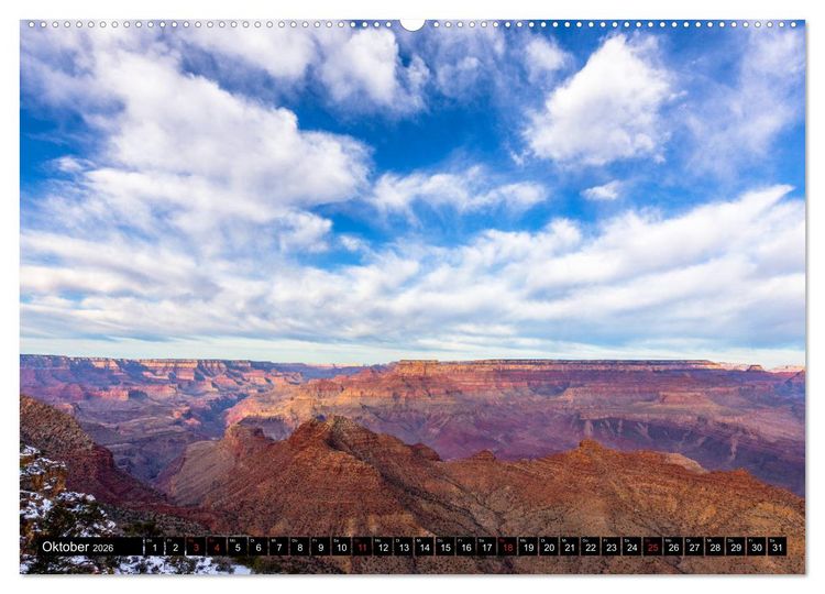 Produktbild: GRAND CANYON - Einblicke (Wandkalender 2026 DIN A2 quer), CALVENDO Monatskalender