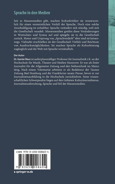 Produktbild: Sprache in den Medien