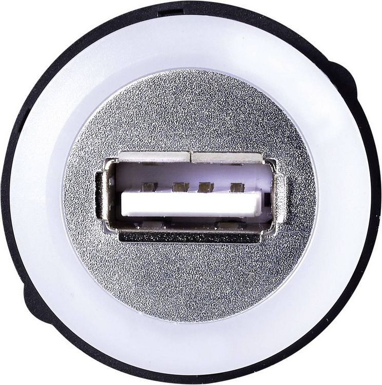 Produktbild: TRU COMPONENTS USB-05 USB-Einbaubuchse 2.0 Buchse, Einbau USB-Buchse Typ A, beleuchtet auf USB-Stecker Typ A mit 60 cm Kabel Inhalt: 1 St.