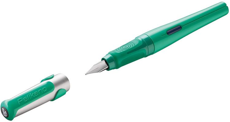 Produktbild: Pelikan F&uuml;ller Pelikano Gr&uuml;n Feder L f&uuml;r Linksh&auml;nder