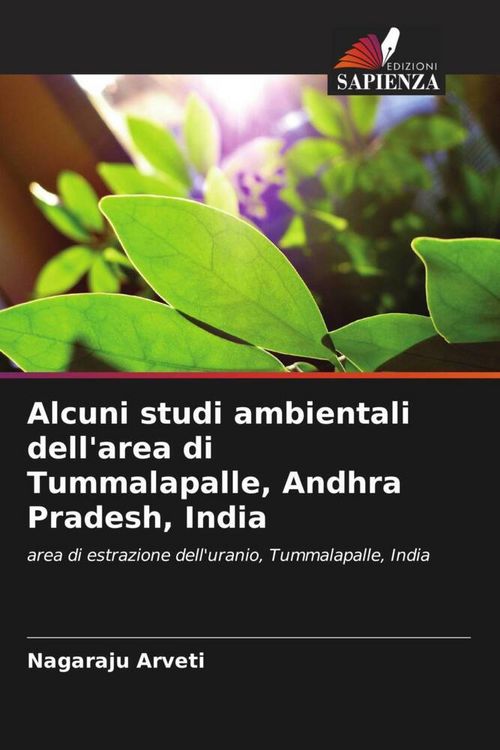 Produktbild: Alcuni studi ambientali dell'area di Tummalapalle, Andhra Pradesh, India
