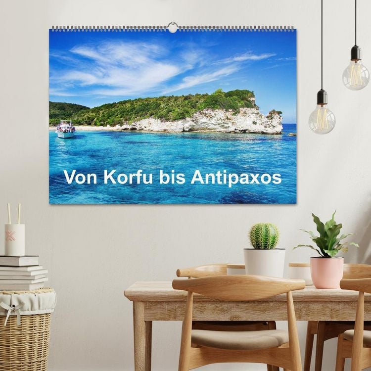Produktbild: Von Korfu bis Antipaxos (Wandkalender 2026 DIN A2 quer), CALVENDO Monatskalender