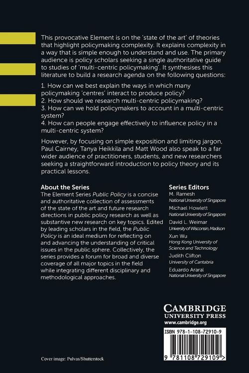 Produktbild: Making Policy in a Complex World