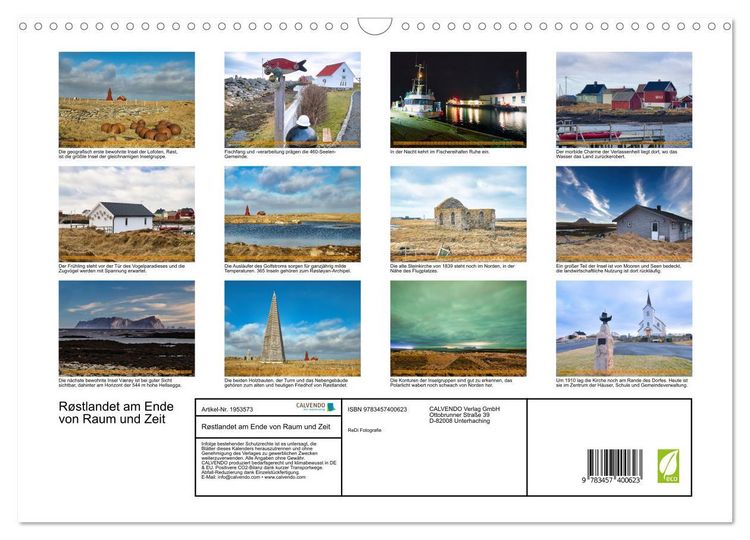 Produktbild: R&oslash;stlandet am Ende von Raum und Zeit (Wandkalender 2026 DIN A3 quer), CALVENDO Monatskalender