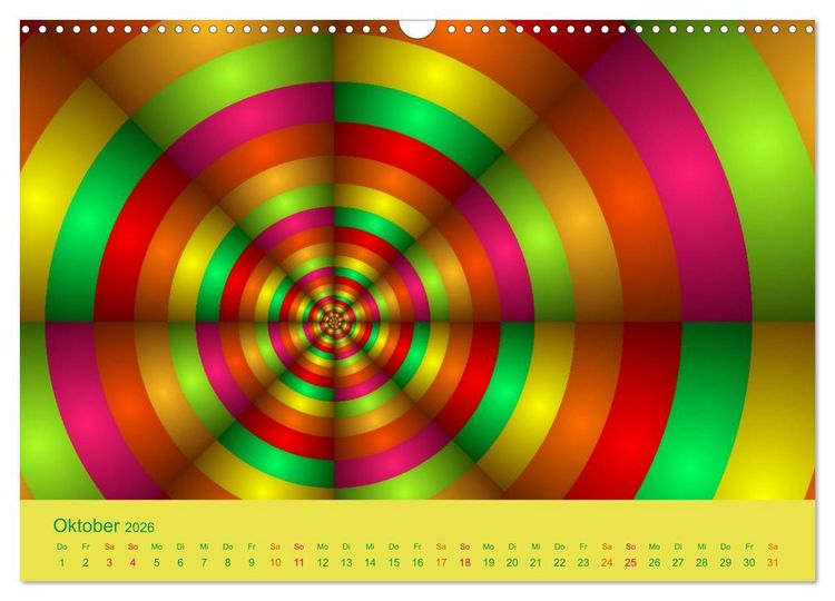 Produktbild: Neonfarben (Wandkalender 2026 DIN A3 quer), CALVENDO Monatskalender
