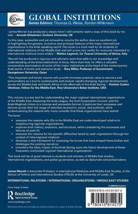Produktbild: International Institutions of the Middle East
