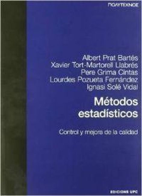 Produktbild: M&eacute;todos estad&iacute;sticos : control y mejora de la calidad