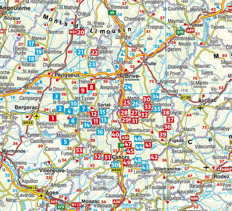 Produktbild: ROTHER Wanderf&uuml;hrer Dordogne &ndash; P&eacute;rigord, Quercy, Vall&eacute;e du Lot