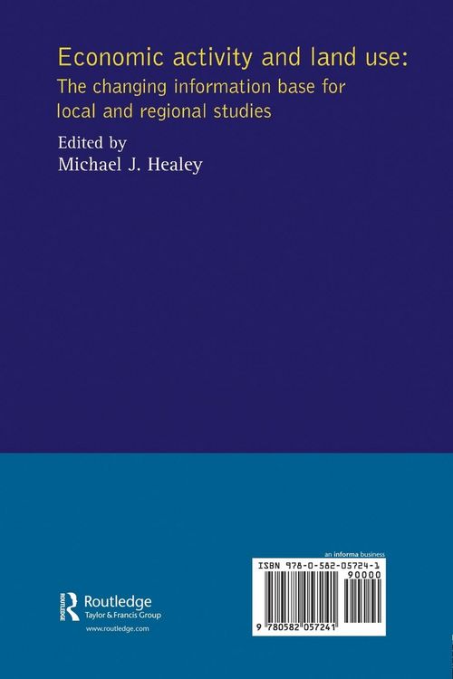 Produktbild: Economic Activity and Land Use The Changing Information Base for Localand Regional Studies
