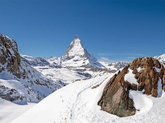 Produktbild: CALVENDO Puzzle Alpenpanorama mit Matterhorn | 1000 Teile Lege-Gr&ouml;&szlig;e 64x48cm Foto-Puzzle f&uuml;r gl&uuml;ckliche Stunden