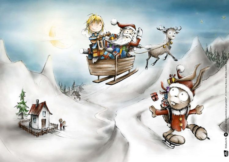 Produktbild: Das Weihnachtsfest ist gerettet! Kamishibai Bildkartenset