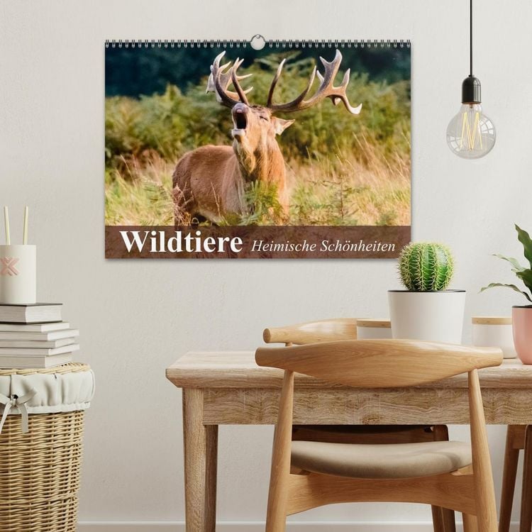 Produktbild: Wildtiere. Heimische Sch&ouml;nheiten (Wandkalender 2026 DIN A3 quer), CALVENDO Monatskalender
