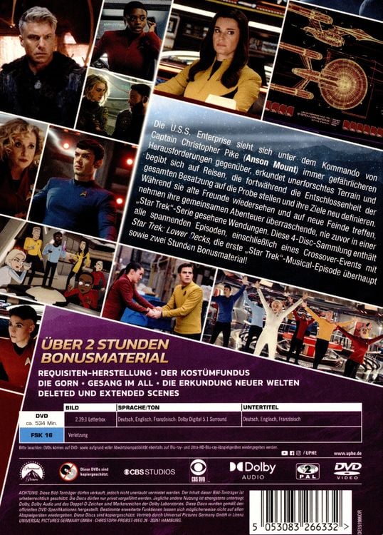 Produktbild: Star Trek: Strange New Worlds - Staffel 2 [4 DVDs]