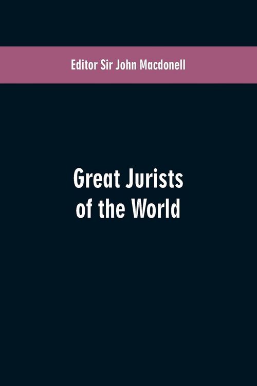 Produktbild: Great Jurists of the World