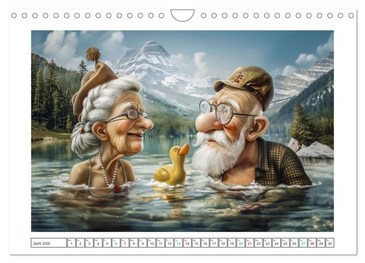 Produktbild: Alt, aber nicht leise (Wandkalender 2026 DIN A4 quer), CALVENDO Monatskalender