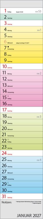 Produktbild: Planer Farbenspiel 2027