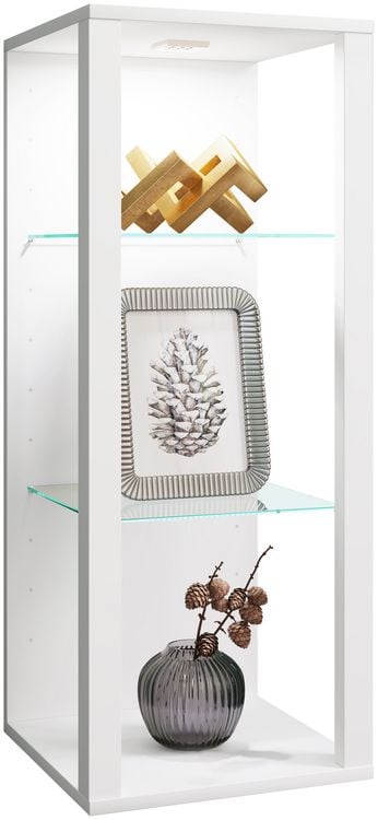 Produktbild: Holz Glas Wandvitrine Wandregal Glasol MW