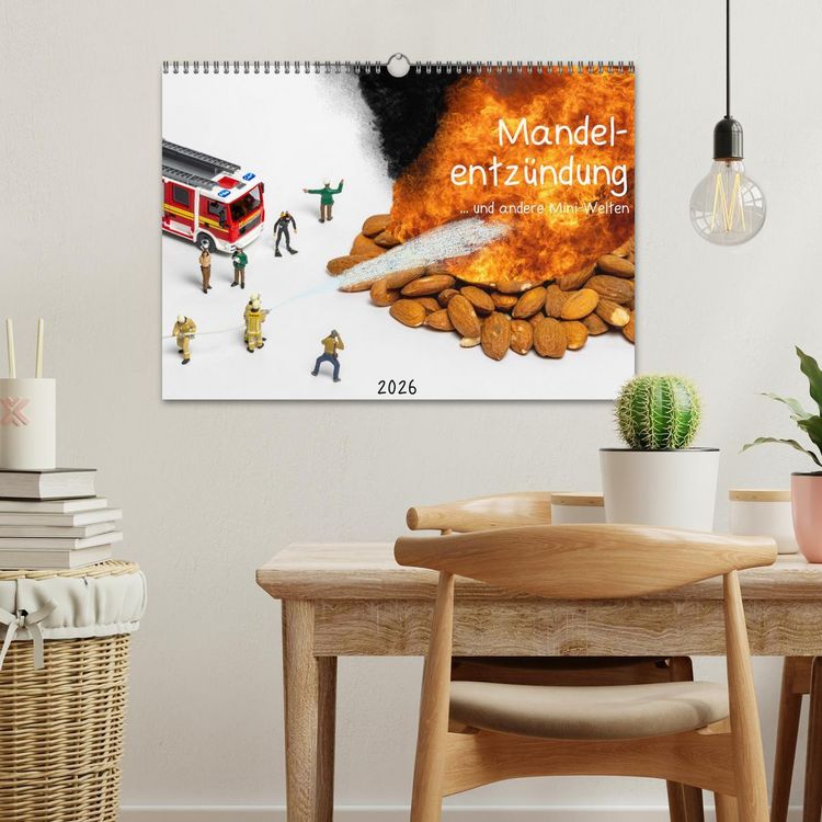 Produktbild: Mandelentz&uuml;ndung ... und andere Mini-Welten (Wandkalender 2026 DIN A3 quer), CALVENDO Monatskalender