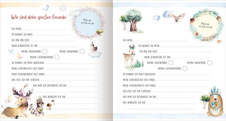 Produktbild: Meine ersten Freunde &ndash; Waldtiere (Aquarell-Optik)