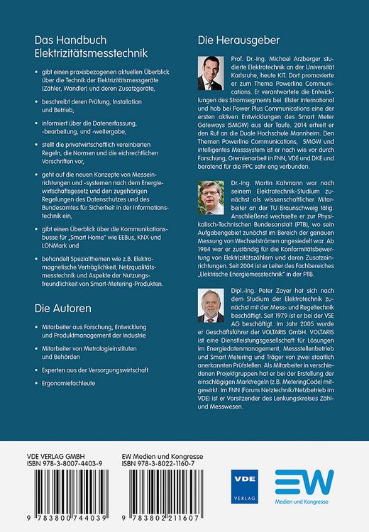 Produktbild: Handbuch Elektrizit&auml;tsmesstechnik