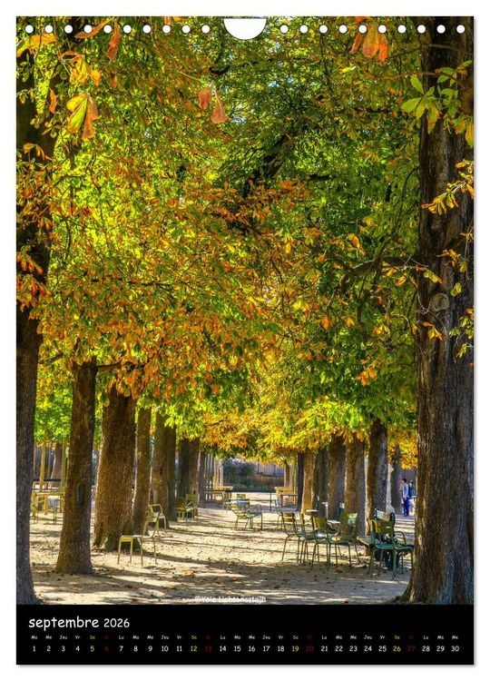 Produktbild: Paris de tous les temps (Calendrier mural 2026 DIN A4 horizontal), CALVENDO calendrier mensuel