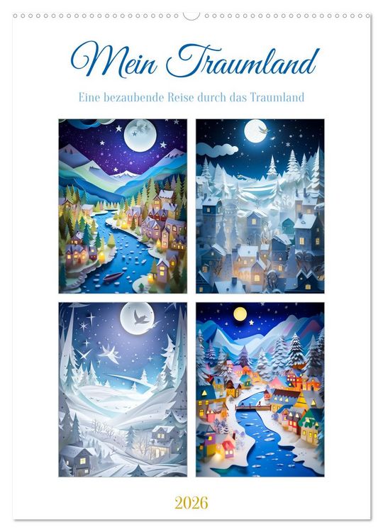 Produktbild: Mein Traumland (Wandkalender 2026 DIN A2 hoch), CALVENDO Monatskalender