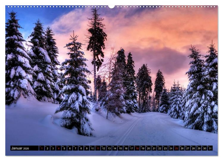 Produktbild: Harz Landschaften (hochwertiger Premium Wandkalender 2026 DIN A2 quer), Kunstdruck in Hochglanz