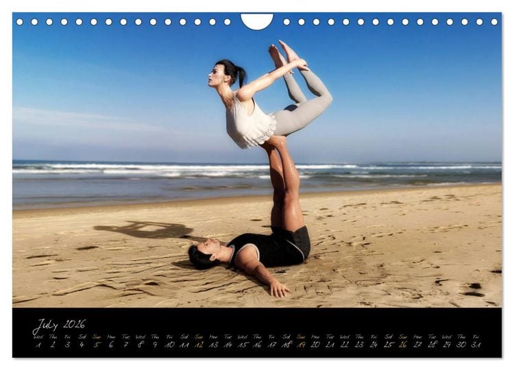 Produktbild: Yoga Couples - Harmony and Passion (Wall Calendar 2026 DIN A4 landscape), CALVENDO 12 Month Wall Calendar