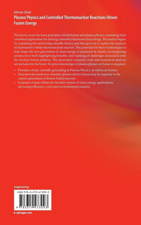 Produktbild: Plasma Physics and Controlled Thermonuclear Reactions Driven Fusion Energy