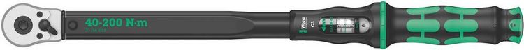 Produktbild: Wera Click-Torque C 3 05075622001 Drehmomentschl&uuml;ssel mit Umschaltknarre 1/2" (12.5 mm) 40 - 200 Nm