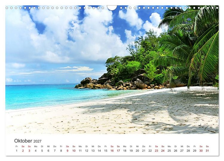 Produktbild: Traumstr&auml;nde der Seychellen (Wandkalender 2027 DIN A3 quer), CALVENDO Monatskalender