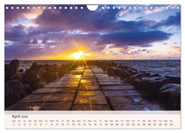 Produktbild: The Charm of Denmark's North Sea (Wall Calendar 2026 DIN A4 landscape), CALVENDO 12 Month Wall Calendar