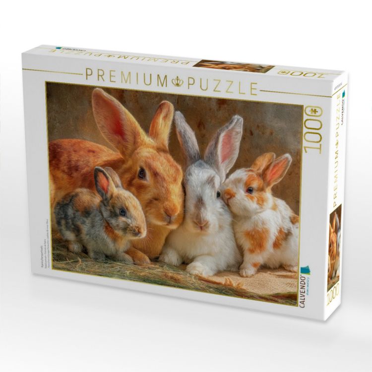 Produktbild: CALVENDO Puzzle Kaninchenportraits | 1000 Teile Lege-Gr&ouml;&szlig;e 64x48cm Foto-Puzzle f&uuml;r gl&uuml;ckliche Stunden