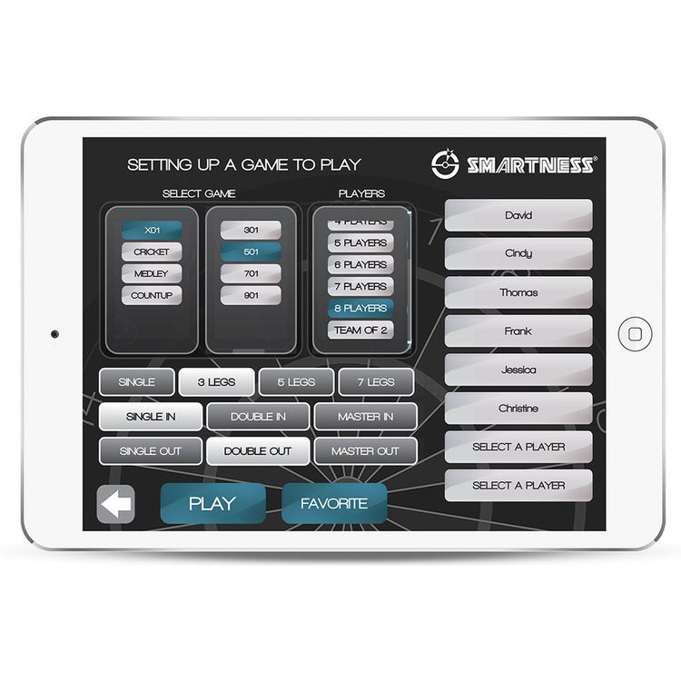 Produktbild: SMARTNESS ELEKTRONIK DARTBOARD TURBO CHARGER 4.0, 2-LOCH ABSTAND