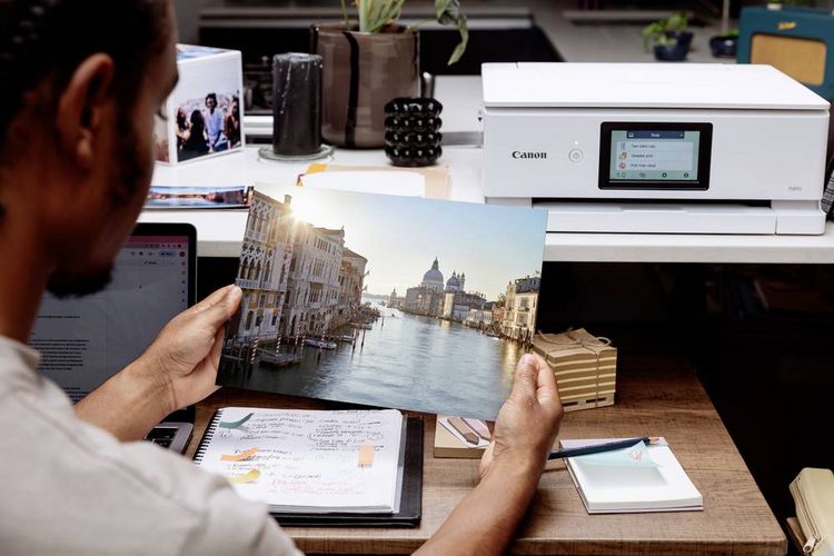 Produktbild: Canon PIXMA TS8751 Multifunktionsdrucker Tintenstrahl Farbe A4 Drucker, Scanner, Kopierer Duplex, USB, WLAN