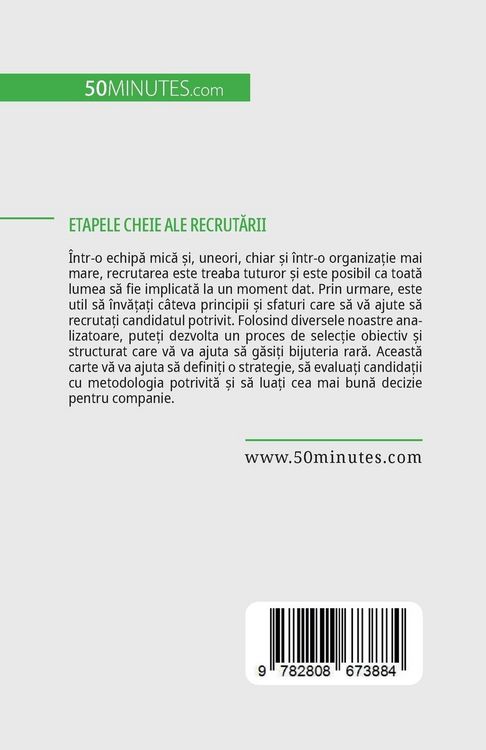 Produktbild: Etapele cheie ale recrut&iquest;rii