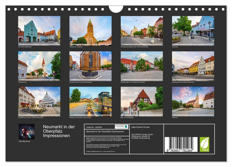 Produktbild: Neumarkt in der Oberpfalz Impressionen (Wandkalender 2026 DIN A4 quer), CALVENDO Monatskalender