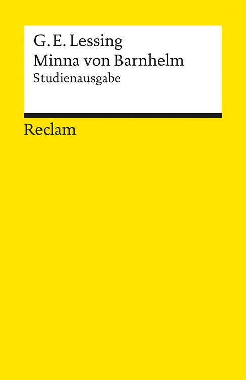 Produktbild: Minna von Barnhelm, oder das Soldatengl&uuml;ck