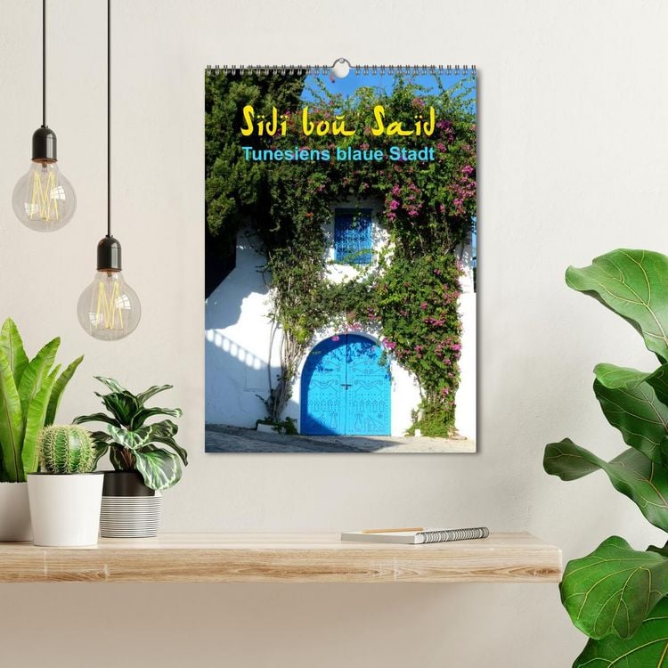 Produktbild: Sidi bou Sa&iuml;d - Die blaue Stadt Tunesiens (Wandkalender 2026 DIN A3 hoch), CALVENDO Monatskalender