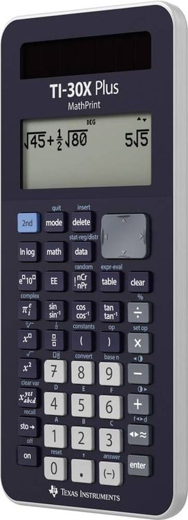 Schulrechner TI-30X Plus MathPrint dunkelblau, hochauflösendes Display