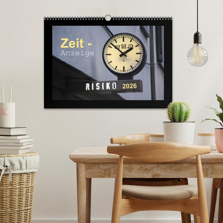 Produktbild: Zeit-Anzeige (Wandkalender 2026 DIN A3 quer), CALVENDO Monatskalender