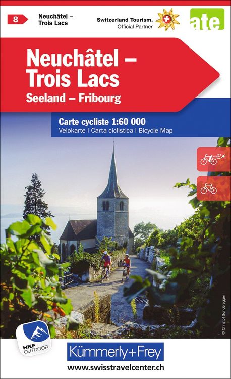 Produktbild: K&uuml;mmerly+Frey Velokarte 8 Neuch&acirc;tel, Trois Lacs 1:60.000