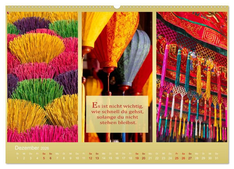 Produktbild: MEDITATION Momente f&uuml;r mich (hochwertiger Premium Wandkalender 2026 DIN A2 quer), Kunstdruck in Hochglanz