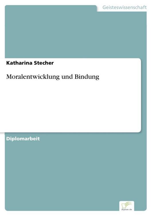 Produktbild: Moralentwicklung und Bindung
