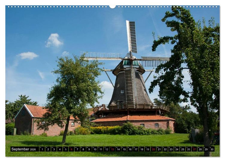 Produktbild: Windm&uuml;hlen in Deutschland (hochwertiger Premium Wandkalender 2026 DIN A2 quer), Kunstdruck in Hochglanz