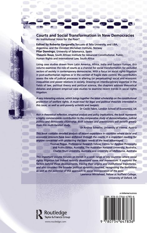 Produktbild: Courts and Social Transformation in New Democracies