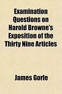 Produktbild: Examination Questions on Harold Browne's Exposition of the Thirty Nine Articles