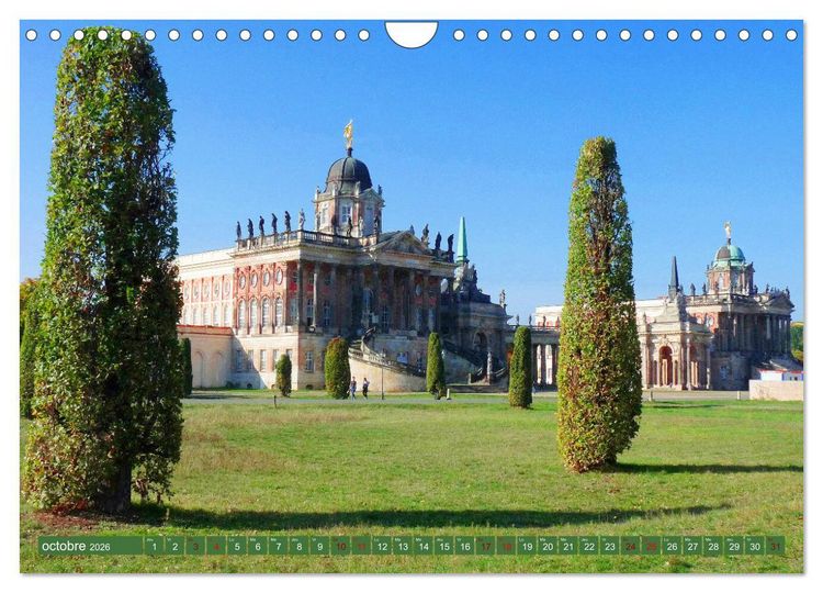 Produktbild: Potsdam - Visite de la magnifique cit&eacute; au sud-ouest de Berlin (Calendrier mural 2026 DIN A4 vertical), CALVENDO calendrier mensuel