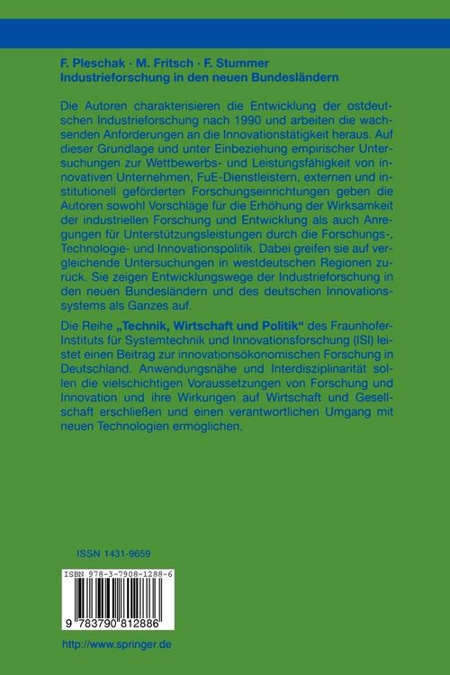 Produktbild: Industrieforschung in den neuen Bundesl&auml;ndern