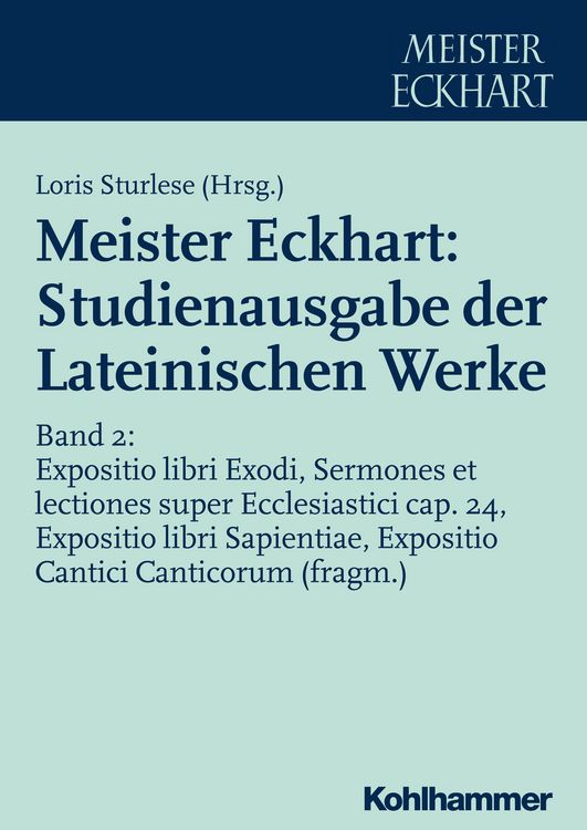 Produktbild: Meister Eckhart: Studienausgabe der Lateinischen Werke